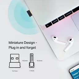 Адаптер WiFi TP-Link T600UB nano AC600, USB, BT4.2 - мініатюра 4