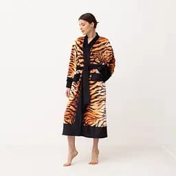 Кімоно жіноче з плюшевого велюру Kimono Soul of the tiger 18394 3XL - мініатюра 4