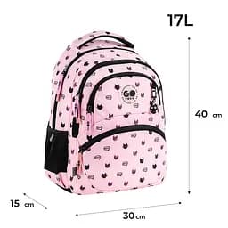 Рюкзак GoPack Education 175M-1 Meow Cats Рожевий (GO26-175M-1) - мініатюра 2
