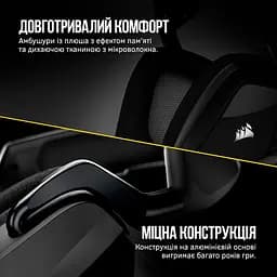 Навушники Corsair бездротові ігрова гарнітура Void RGB Elite Wireless Carbon (CA-9011201) - мініатюра 8