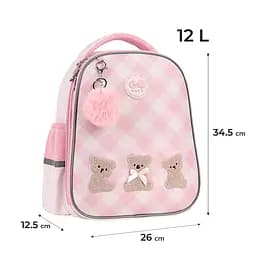 Рюкзак GoPack Education 165S Teddy Bears Рожевий (GO26-165S-1) - мініатюра 2