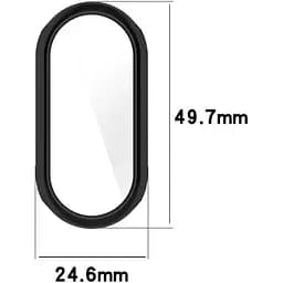 Чохол-накладка DK Silicone Face Case для Xiaomi Mi Band 8 (016403) (black) - мініатюра 3
