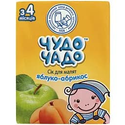 Упаковка соку Чудо-чадо Яблучно-абрикосовий з м'якоттю 3.6 л (200 мл х 18 шт.) - мініатюра 2