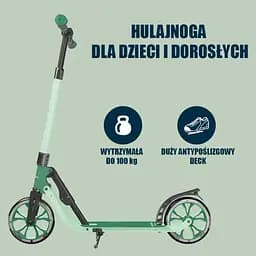 Самокат Hudora Bigwheel Advanced 205 Black-Green (14151) - мініатюра 4