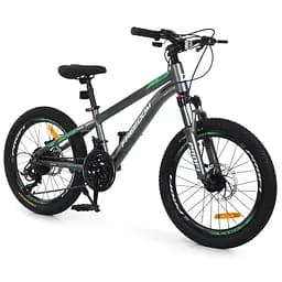 Велосипед PROFI FREEDOM 20 д. FD-2002 алюм.рама 11",SKD 85%,SHIMANO 21SP,швидкознім.кол.,темно-сірий