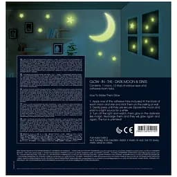 Набір сяючих наклейок 4M Glow Місяць та зірки 13 шт. (00-05215) - мініатюра 6