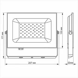 Прожектор Titanum LED TLF506 50W 6000K (TLF506) - мініатюра 3