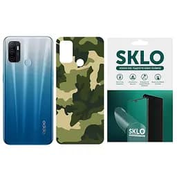 Захисна гідрогелева плівка SKLO Back (тил) Camo для Oppo A16s / A16 Зелений / Army Green