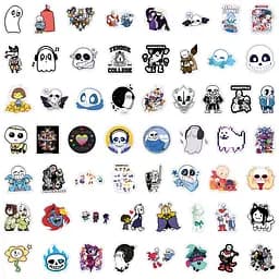 Стікерпак Андертейл Набір наклейок GeekLand undertale 55 штук - мініатюра 2