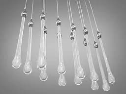 Люстра стельова LED Diasha 3003/12HR, 30W, хром, 12 ламп, для коридору та вітальні - мініатюра 2
