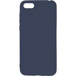 Чохол-накладка Toto 1 mm Matt TPU Case HuAwei Y5 2018 Navy Blue