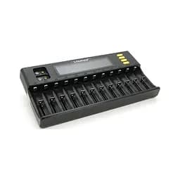 Зарядний пристрій для акумуляторів Liitokala 12 Slots+2, Ni-Mh/Li-ion/LiFePo4/Крона, LED+LCD (Lii-S12) - мініатюра 2