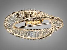 Люстра світлодіодна Diasha 562/400G, 72W, золото, кришталь, для коридору, спальні, кухні - мініатюра 2