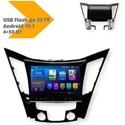 Автомагнітола XPRO штатна Hyundai Sonata 2011-2014 (10") Android 10.1 (4/32) чорний (Hyundai Sonata 2011-2014_8800) - мініатюра 5
