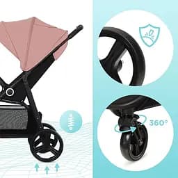 Прогулянкова коляска Kinderkraft Grande Plus, Grey (4443) - мініатюра 10