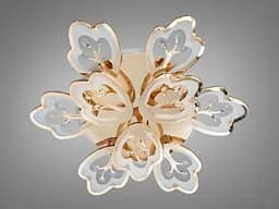 Стельова LED люстра Diasha 8148/6+3G золото, 9 модулів, 185 Вт, 80 см, 16-25m2 - мініатюра 4