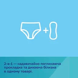 Дихаючі та ультрапоглинаючі одноразові трусики Canpol babies з післяпологовою прокладкою 2в1 S/M (78/011) - мініатюра 4