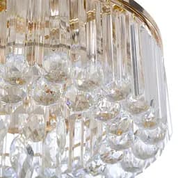 Люстра Brille торт стельова з підсвічуванням LED E14 40W Glass (BCL-612C/3) - мініатюра 3