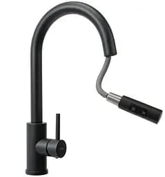 Змішувач для кухні Rea Fresh black black mat REA-B9147, Чорний матовий - мініатюра 3