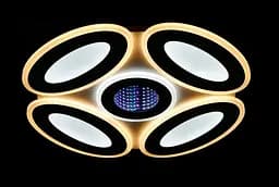 Люстра стельова LED Splendid Ray L78537/4+1, 200W, білий, сучасний стиль з пультом - мініатюра 6