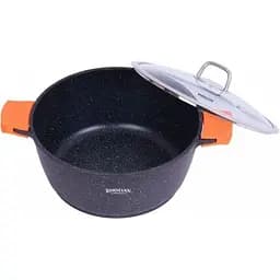 Кастрюля Bohmann BH 7350-36 MRB с антипригарным покрытием, двойным дном из литого алюминия с крышкой