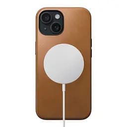 Шкіряний чохол Nomad Modern Leather Case English Tan для iPhone 15 Plus - мініатюра 2