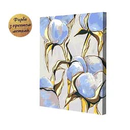 Набір картин за номерами з металевими фарбами Riviera Blanca Яскрава бавовна (ITR-086) 2 шт в наборі