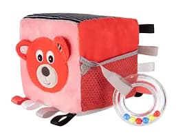 Розвиваючий м'який куб Canpol babies Bears, кораловий (68/073_cor) - мініатюра 1
