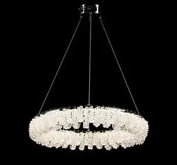 Сучасна підвісна LED-люстра L33038/500/1 LED (CH) - хром, 90 Вт, діаметр 50 см, від 12 до 18 м2 - мініатюра 5