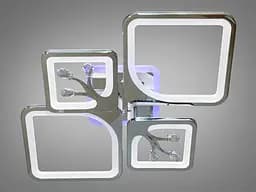 Сучасна стельова LED-люстра Diasha 8157/2+2HR LED 3color dimmer, 83W, 4565 lm, димер - мініатюра 3