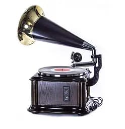 Ретро програвач і радіо Daklin Лондон (вініл/USB/FM/CD) натуральний дуб (RP-013B) Грамофон - мініатюра 3