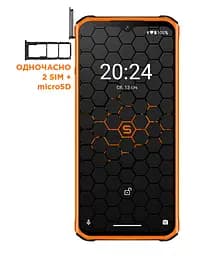Смартфон Sigma X-treme PQ56 6/128Gb Black-Orange UA UCRF - мініатюра 3
