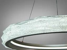 LED-люстра кільце Diasha 583-600G золото, 95 Вт, з пультом, 60 см, до 17 м2 - мініатюра 5