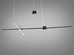 Підвісна люстра LED Diasha 5221A/1100BK чорна 27 Вт 5 м² - мініатюра 4