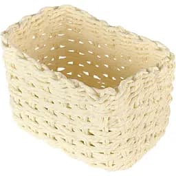 Кошик плетений МВМ My Home (MVM) TH-34 S 17х11х11 см білий (TH-34 S WHITE) - мініатюра 2
