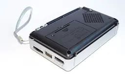 Радіоприймач з USB + Micro SD і акумулятором, Golon RX-2277, Срібло, з MP3 плеєром від флешки (ST) - мініатюра 3