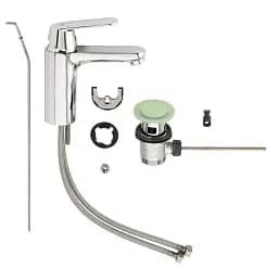 Змішувач для умивальника Grohe EuroSmart Cosmopolitan М-size одноважільний Хром 30412 - мініатюра 5