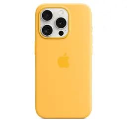 Силіконовий чохол CasePro Silicone Case with MagSafe Sunshine для iPhone 15 Pro - мініатюра 3