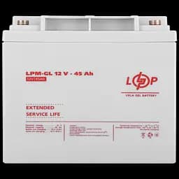 Аккумулятор гелевий LPM-GL 12V - 45 Ah - мініатюра 4