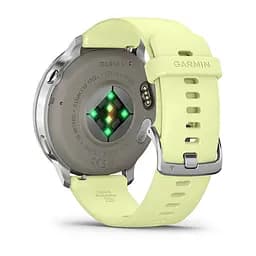 Смарт-годинник Garmin Venu 4 45 мм Silver з цитроновим силіконовим ремінцем - мініатюра 2