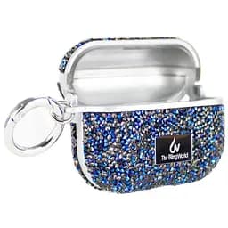 TPU чохол Bling World Rock Diamond для навушників AirPods Pro / Airpods Pro 2 Синій - мініатюра 4