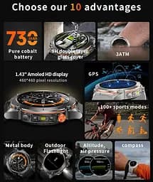 Годинник Smart Agent X с GPS і компасом - мініатюра 8