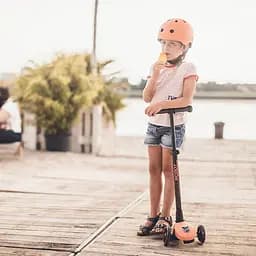 Шолом захисний дитячий Scoot and Ride з ліхтариком 51-53 см персиковий (SR-190605-PEACH) - мініатюра 5