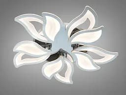 Люстра стельова Diasha хром LED 130W пульт димер CCT - мініатюра 3