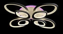 Люстра стельова LED Splendid Ray LK232/4+4+A, 240W, білий, сучасний стиль з пультом, димер - мініатюра 5