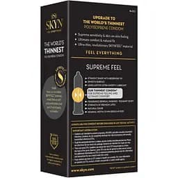 Презервативи Skyn Supreme Feel 10 шт ультратонкі, без латексу, з максимальним зволоженням - мініатюра 4
