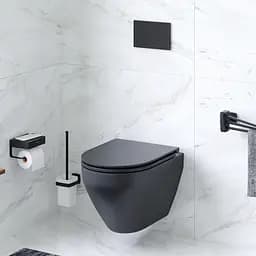 Унітаз підвісний FlashClean з сидінням мікроліфт AM.PM Spirit V2.0 C701700MBSC - мініатюра 2