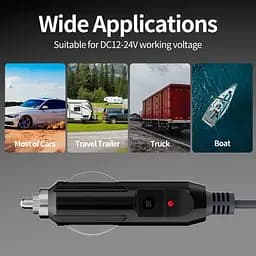 Кабель живлення адаптер для Starlink Mini Car adapter в автомобільний прикурювач до DC 3м (18643) - мініатюра 3