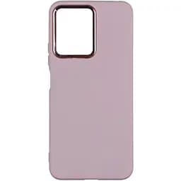 Чохол Silicone Cover Metal frame AA Xiaomi Redmi Note 12 Pro+ 5G Pink sand