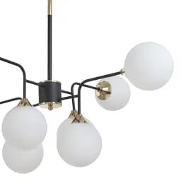Люстра Brille молекула стельова в зал E27 60W BK (BL-921C/8) - мініатюра 4